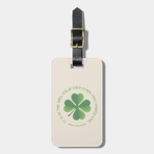 Irish Proverb Luggage Tag (Front Vertical)