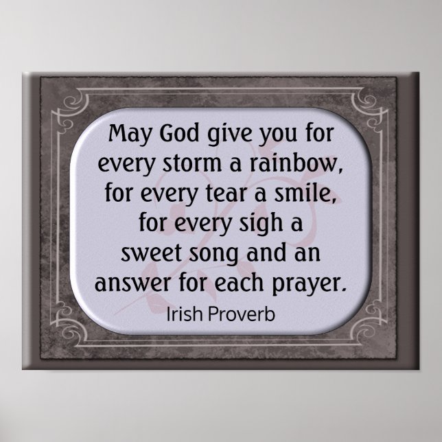 Irish Proverb --- Print (Front)