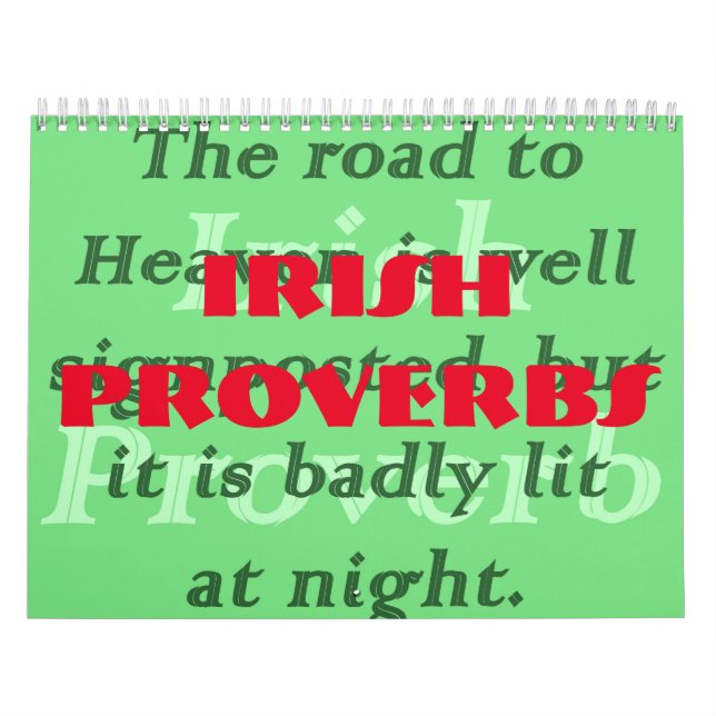 Irish Proverbs Calendar (Cover)