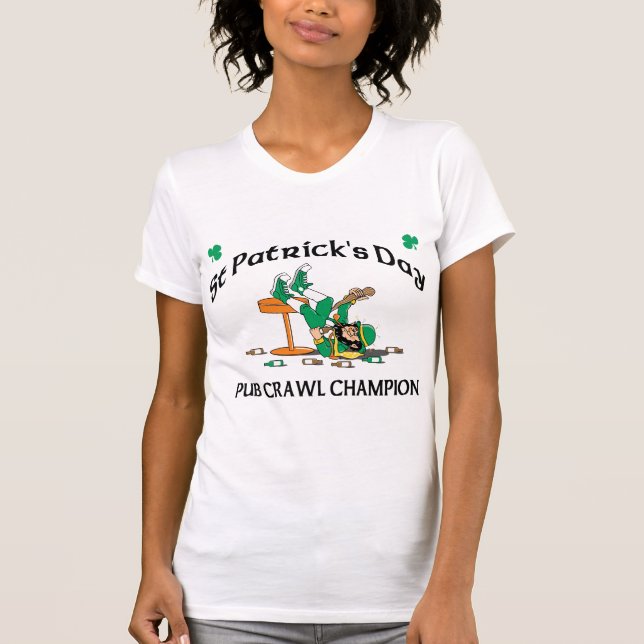 Irish Pub Crawl Champion T-Shirt (Front)