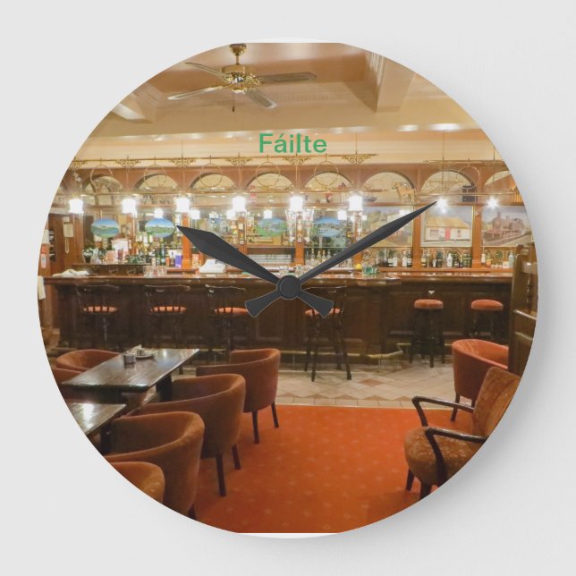 Irish Pub image for Round Wall Clock (Front)