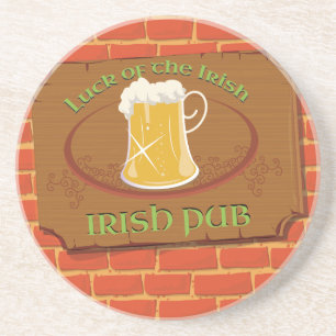 Irish Pub Sign Coaster