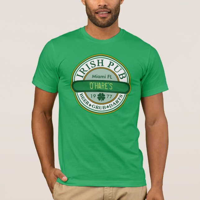 IRISH PUB TEE to Customise (Front)