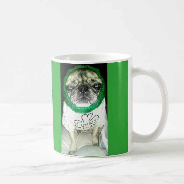 Irish Pug Coffee Mug (Right)
