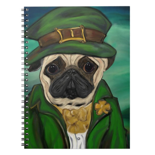 Irish Pug Notebook (Front)