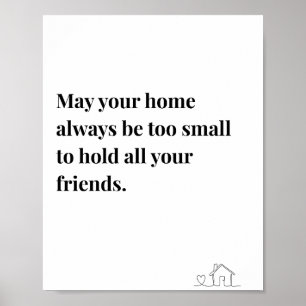 Irish Quote Poster, may your home always Poster