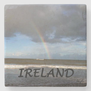 Irish Rainbow At The Beach, Ireland Coaster