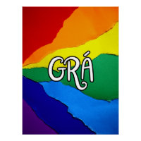 Irish Rainbow Love - Grá means love