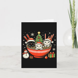 Irish Ramen Cats Cute Anime Christmas For Women Gi Card
