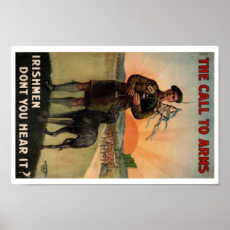 Irish recruiting poster (2) of the Great War