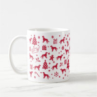 Irish Red and White Setter Christmas Design