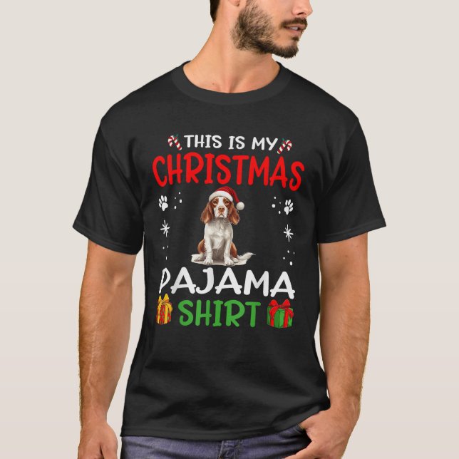 Irish Red And White Setter Dog Nightgown Pajama Th T-Shirt (Front)