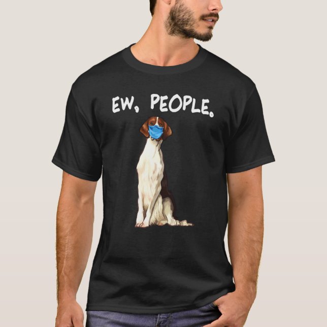 Irish Red And White Setter Ew People Dog Wearing F T-Shirt (Front)