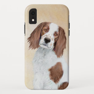 Irish Red and White Setter Painting - Original Art iPhone XR Case