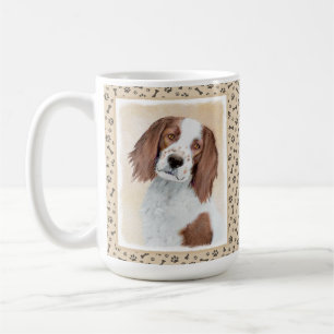 Irish Red and White Setter Painting - Original Art Coffee Mug