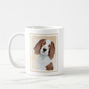 Irish Red and White Setter Painting - Original Art Coffee Mug