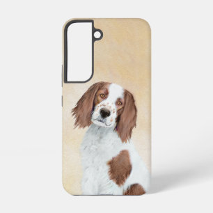 Irish Red and White Setter Painting - Original Art Samsung Galaxy Case