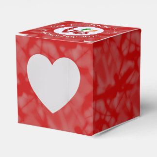 Irish Red LOVE Heart Flag Personalised Text Favour Box