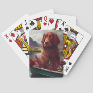 Irish Red on a Paddle: A Scenic Adventure Playing Cards