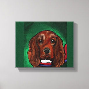 Irish Red Setter Canvas Print
