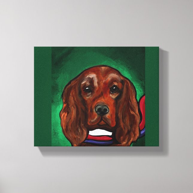 Irish Red Setter Canvas Print (Front)