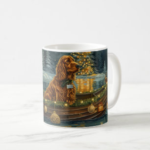 Irish Red Setter Christmas Festive Voyage Coffee Mug