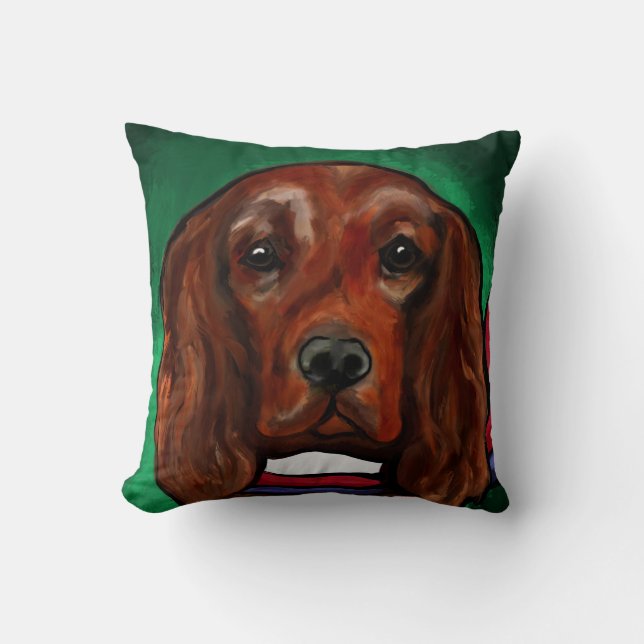 Irish Red Setter  Cushion (Front)