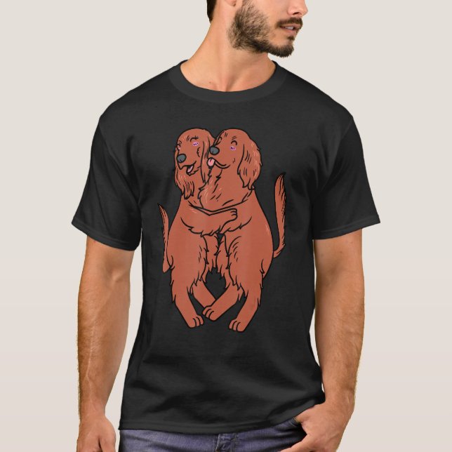 Irish Red Setter Dog T-Shirt (Front)