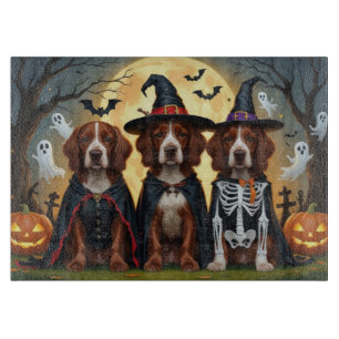 Irish Red Setter Dogs Pumpkin Halloween Funny Cutting Board