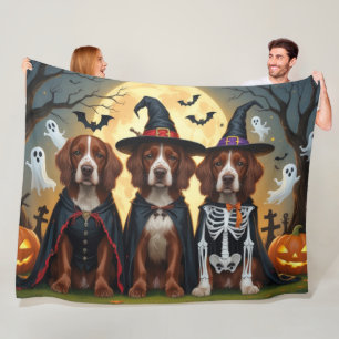 Irish Red Setter Dogs Pumpkin Halloween Funny Fleece Blanket