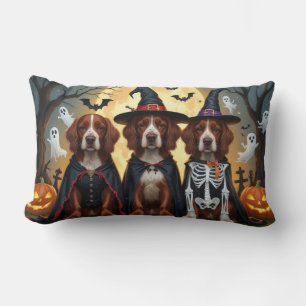 Irish Red Setter Dogs Pumpkin Halloween Funny Lumbar Cushion