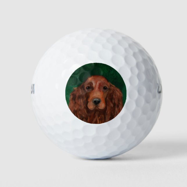 Irish Red Setter Golf Balls (Front)
