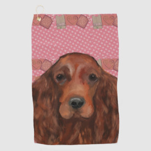 Irish Red Setter       Golf Towel