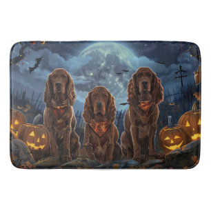 Irish Red Setter Halloween Spooky Bath Mat