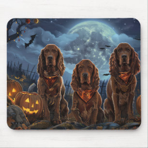 Irish Red Setter Halloween Spooky Mouse Mat