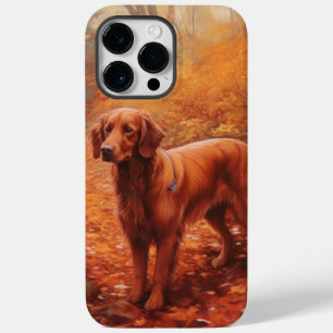 Irish Red Setter in Autumn Leaves Fall Inspire  Case-Mate iPhone 14 Pro Max Case