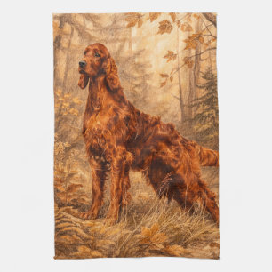 Irish Red Setter, Irish Setter Tea Towel