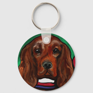 Irish Red Setter Key Ring