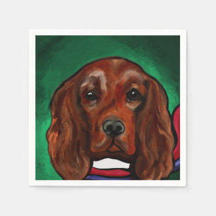 Irish Red Setter Napkin