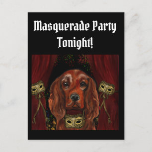 Irish Red Setter    Postcard