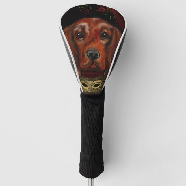 Irish Red Setter    Postcard Golf Head Cover (Front)