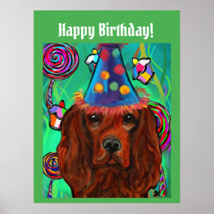 Irish Red Setter    Poster