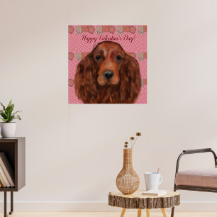 Irish Red Setter       Poster