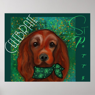 Irish Red Setter     Poster