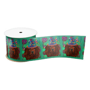 Irish Red Setter     Satin Ribbon