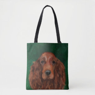 Irish Red Setter Tote Bag