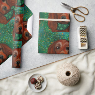 Irish Red Setter         Wrapping Paper