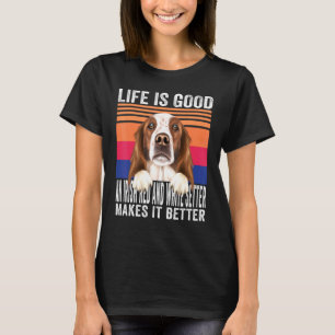 Irish Red White Setters Makes Your Life Good Vinta T-Shirt