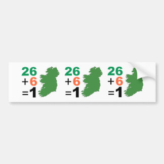 Irish Republic 26+6=1 Bumper Sticker