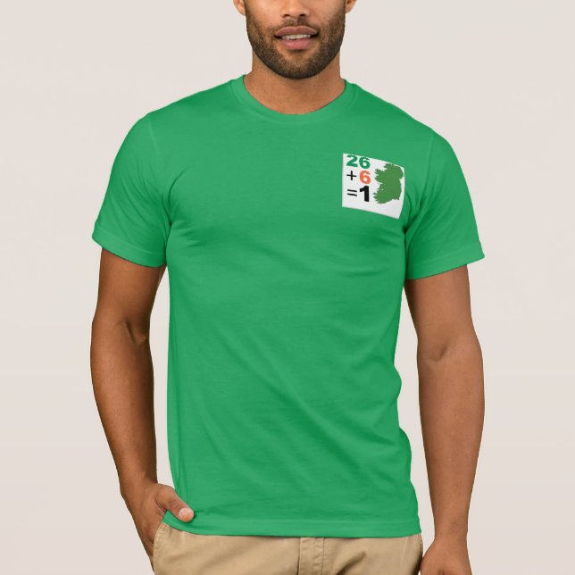 Irish Republic 26+6=1 TShirt Green (Front)